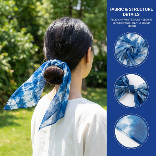 Handmade Tie-Dye Wide Headband,For Yoga, Sport & Boho Chic Style