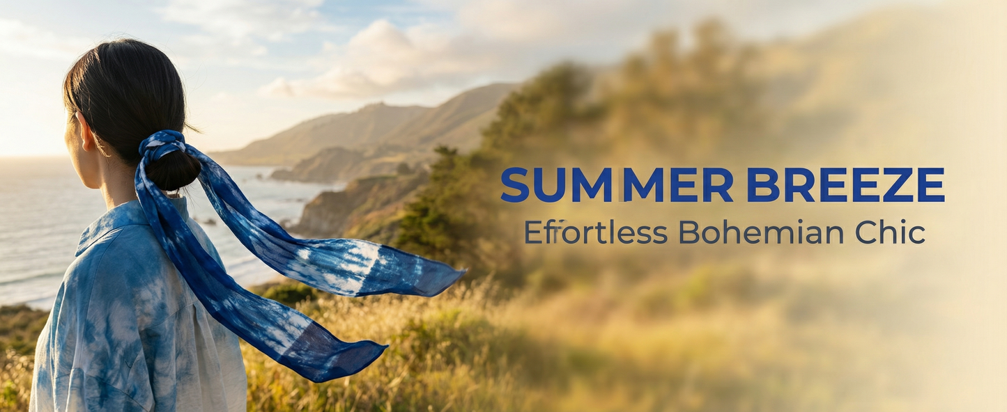 Handmade Tie-Dye Wide Headband,For Yoga, Sport & Boho Chic Style