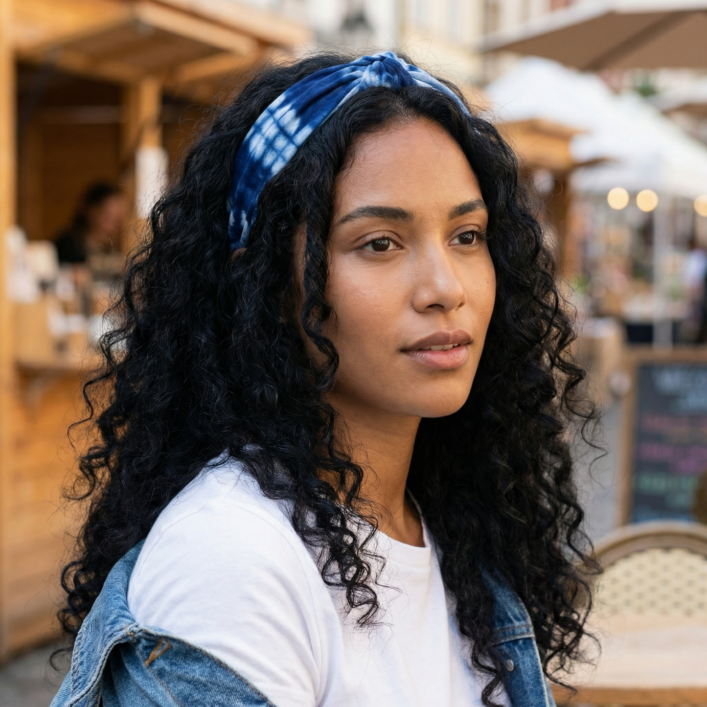 Handmade Dali Tie-Dye Headband,Natural Plant Dyed, Every Pattern Unique