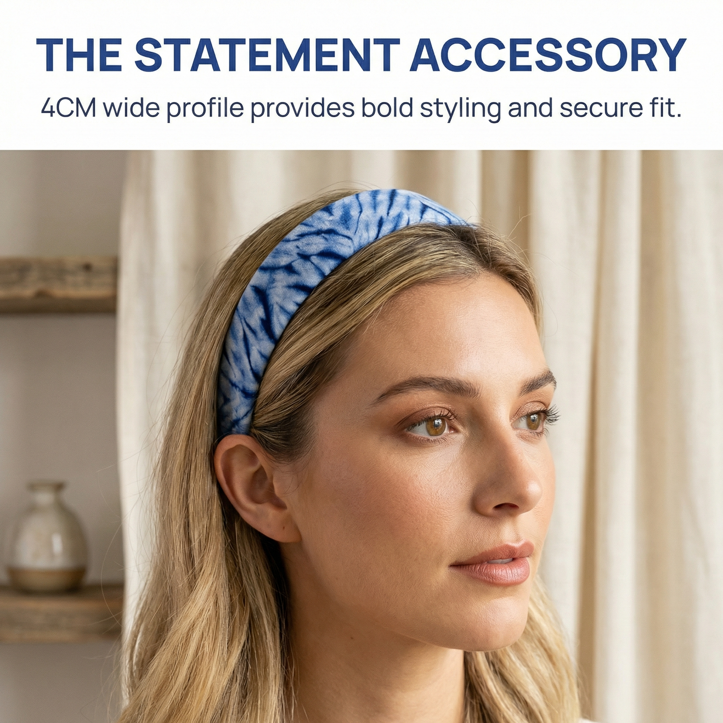 Handmade Dali Tie-Dye Headband,Natural Plant Dyed, Every Pattern Unique