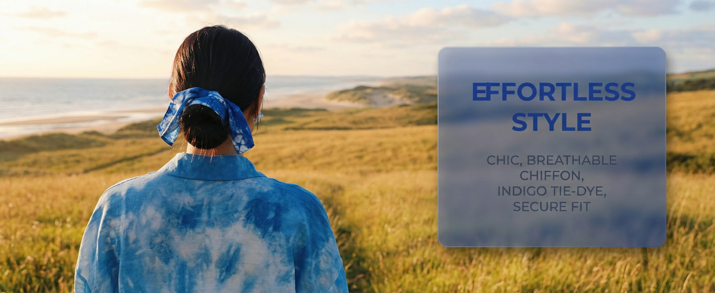 Handmade Tie-Dye Wide Headband，For Yoga, Sport & Boho Chic Style